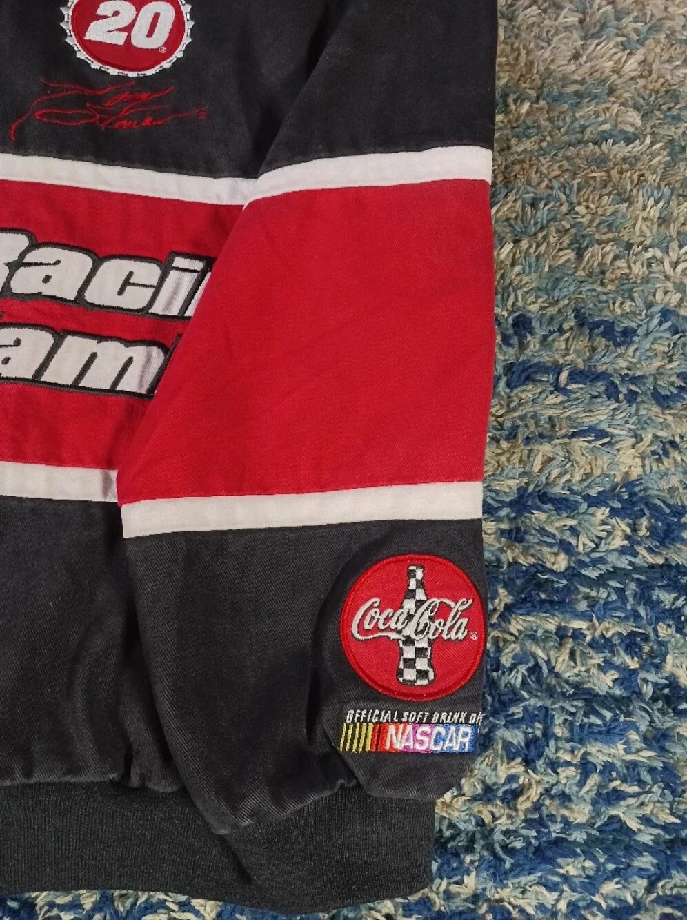 NASCAR JH Design Coca Cola Racing Family #20 Tony Stewart Jacket Mens - Picture 7 of 15